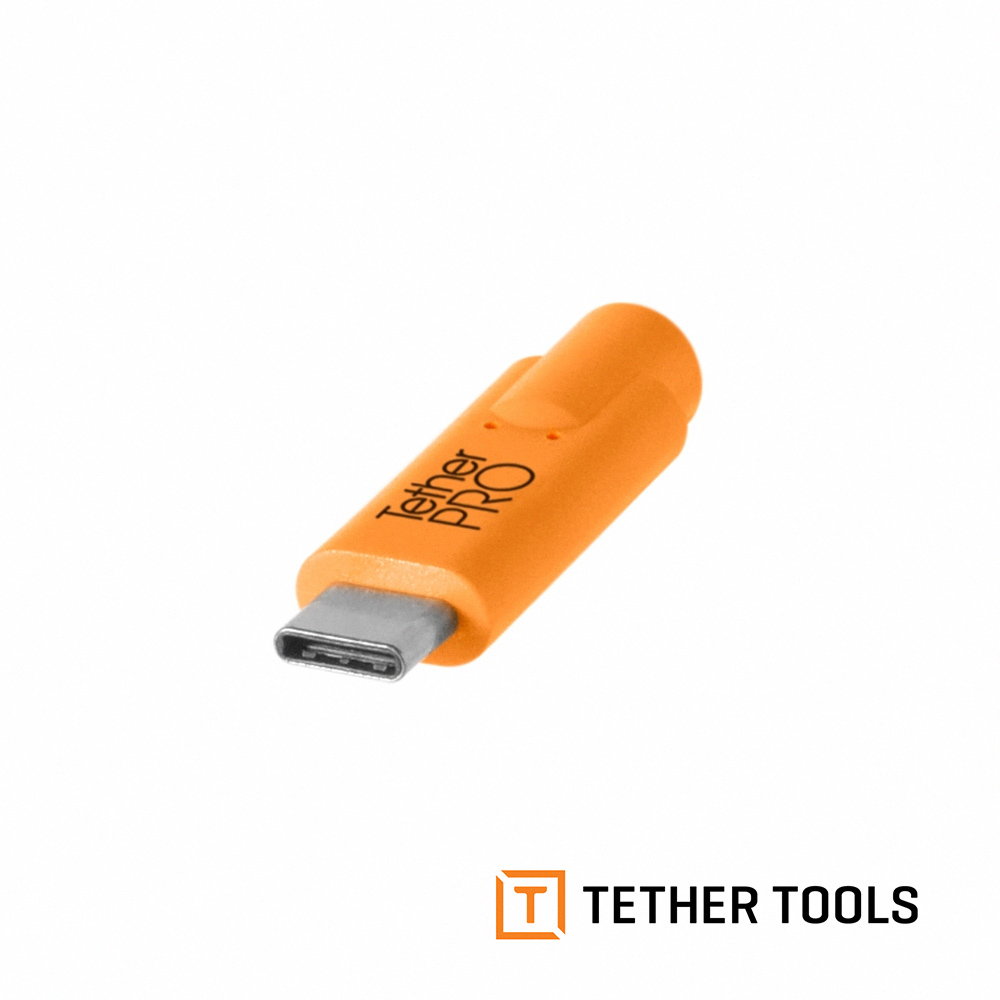 TETHER TOOLS CUC2615-ORG Type-C到Tybe-B 公對公傳輸線4.6m - 杰客森林