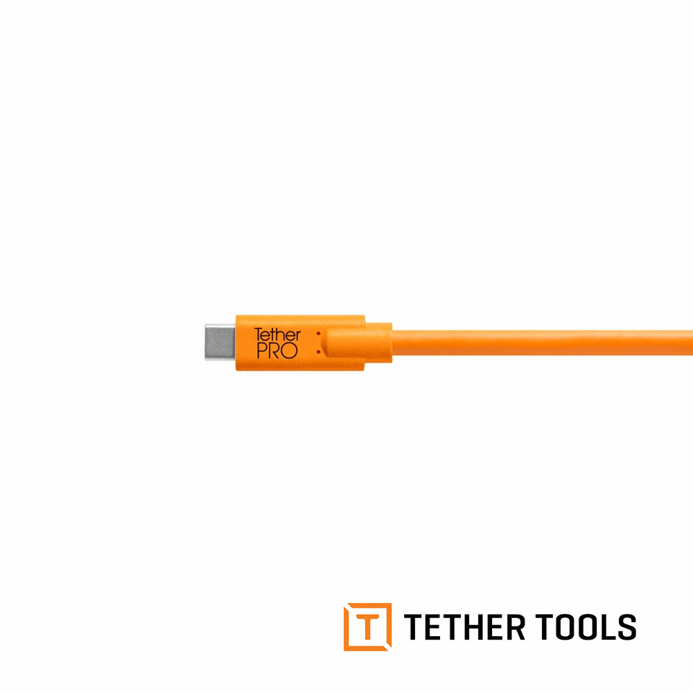 TETHER TOOLS CUC2615-ORG Type-C到Tybe-B 公對公傳輸線4.6m - 杰客森林