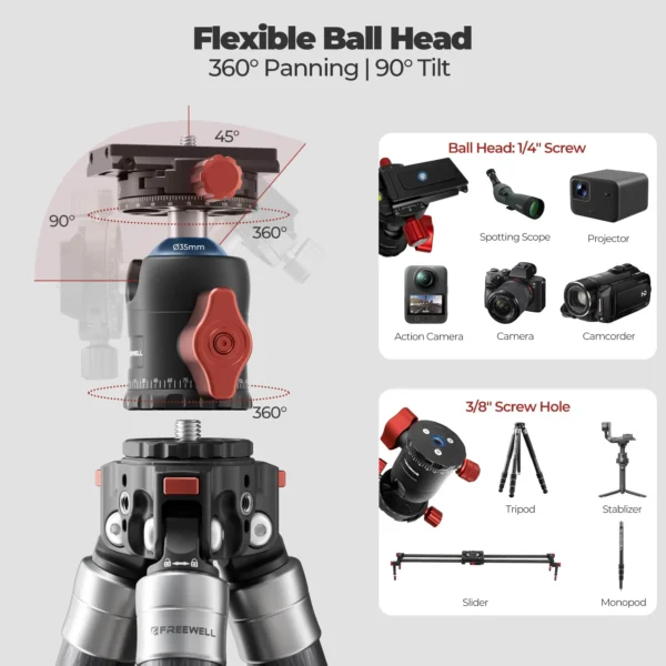 Freewell FW-T2 5合1多功能三腳架