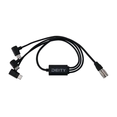 SPD-HR3U DEITY SPD-HR3U 電源線 Hirose 4-Pin to 三頭USB-C(直角)